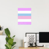 ONTWERP INTERSEX PRIDE STRIPES POSTER (Thuiskantoor)