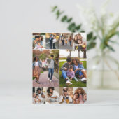 Ontwerp je eigen 10 fotocollage briefkaart (Staand voorkant)