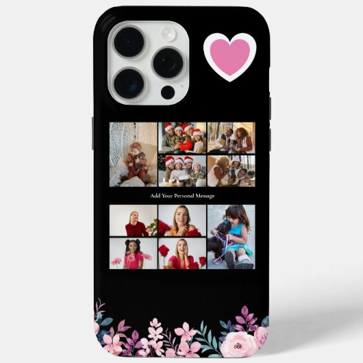 Ontwerp je eigen 10 fotocollage Case-Mate iPhone case (Achterkant)