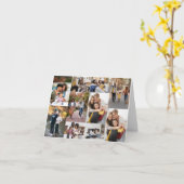 Ontwerp je eigen 10 fotocollage kaart (Gele Bloem)