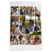 Ontwerp je eigen 10 fotocollage medium cadeauzakje (Achterkant)