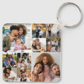 Ontwerp je eigen 10 fotocollage sleutelhanger (Achterkant)