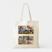Ontwerp je eigen 10 fotocollage tote bag (Achterkant)