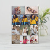 Ontwerp je eigen 11 fotocollage bedankkaart (Staand voorkant)