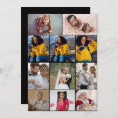 Ontwerp je eigen 11 fotocollage bedankkaart (Voorkant / Achterkant)