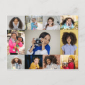 Ontwerp je eigen 11 fotocollage briefkaart (Voorkant)