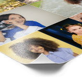 Ontwerp je eigen 11 fotocollage foto afdruk (Hoek)