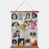 Ontwerp je eigen 12 fotocollage hangend wandkleed (Voorkant)