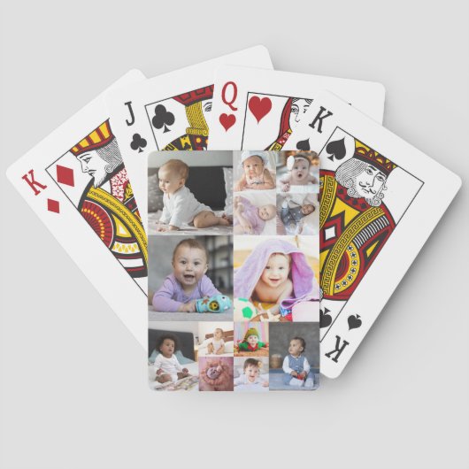 Ontwerp je eigen 13 fotocollage pokerkaarten (Achterkant)