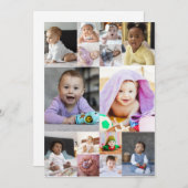 Ontwerp je eigen 14 fotocollage bedankkaart (Voorkant / Achterkant)