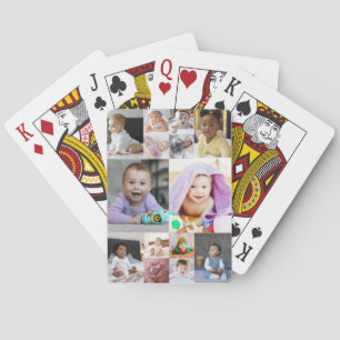 Ontwerp je eigen 14 fotocollage pokerkaarten