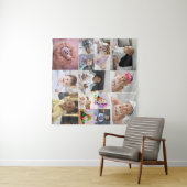 Ontwerp je eigen 15 foto collage wandkleed (In Situ (horizontaal))