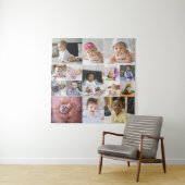 Ontwerp je eigen 15 foto collage wandkleed (In situ)