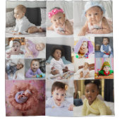 Ontwerp je eigen 15 fotocollage douchegordijn (Voorkant)