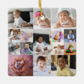 Ontwerp je eigen 15 fotocollage keramisch ornament (Voorkant)