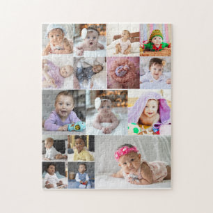 Ontwerp je eigen 16 fotocollage legpuzzel
