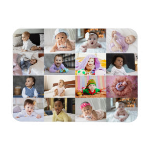 Ontwerp je eigen 16 fotocollage magneet