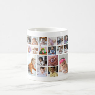Ontwerp je eigen 18 fotocollage koffiemok