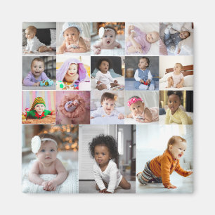Ontwerp je eigen 18 fotocollage magneet