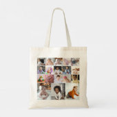 Ontwerp je eigen 18 fotocollage tote bag (Achterkant)