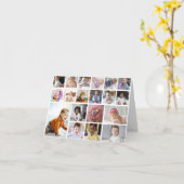 Ontwerp Je Eigen 19 Foto Collage Kaart (Gele Bloem)