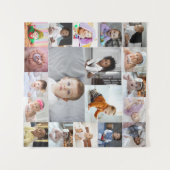 Ontwerp je eigen 19 foto collage wandkleed (Voorkant (horizontaal))