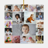 Ontwerp je eigen 19 fotocollage keramisch ornament (Achterkant)