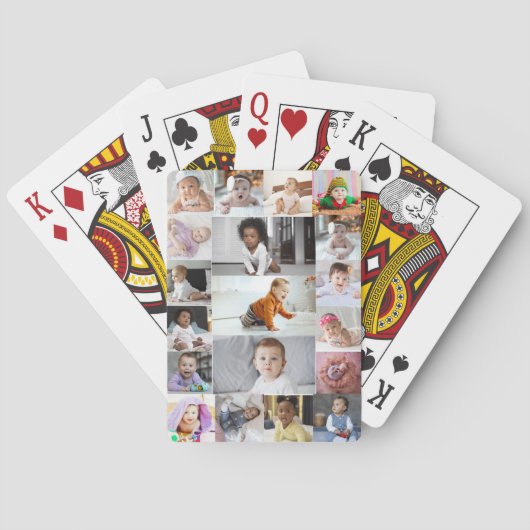 Ontwerp je eigen 19 fotocollage pokerkaarten (Achterkant)