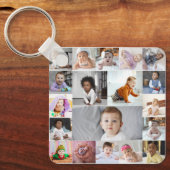 Ontwerp je eigen 19 fotocollage sleutelhanger (Voorkant)