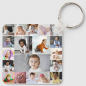 Ontwerp je eigen 19 fotocollage sleutelhanger (Achterkant)