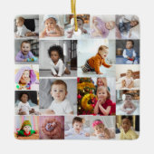 Ontwerp je eigen 20 fotocollage keramisch ornament (Voorkant)