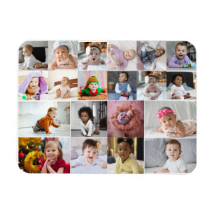 Ontwerp je eigen 20 fotocollage magneet