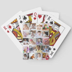 Ontwerp je eigen 20 fotocollage pokerkaarten