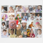 Ontwerp je eigen 21 fotocollage fleece deken (Voorkant (Horizontaal))