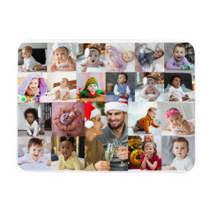 Ontwerp je eigen 21 fotocollage magneet