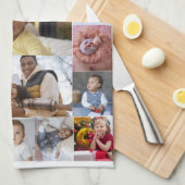 Ontwerp je eigen 21 fotocollage theedoek (Quarter Fold)