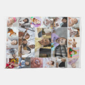 Ontwerp je eigen 21 fotocollage theedoek (Horizontaal)