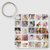 Ontwerp je eigen 25 fotocollage sleutelhanger (Voorkant)