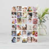 Ontwerp je eigen 30 fotocollage kaart (Staand voorkant)