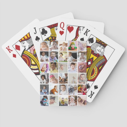 Ontwerp je eigen 30 fotocollage pokerkaarten (Achterkant)