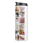 Ontwerp je eigen 30 fotocollage thermosbeker (Geroteerd rechts)