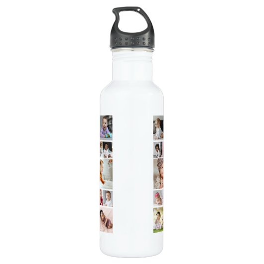 Ontwerp je eigen 30 fotocollage waterfles (Achterkant)