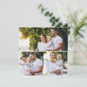 Ontwerp Je Eigen 3 Foto Collage Feestdagenkaart (Staand voorkant)