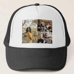 Ontwerp je eigen 3 fotocollage trucker pet