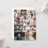 Ontwerp Je Eigen 40 Foto Collage Kaart (Voorkant / Achterkant in situ)