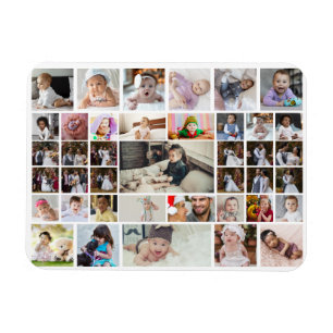 Ontwerp je eigen 40 fotocollage magneet