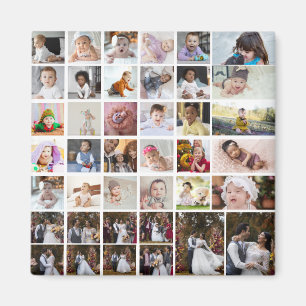 Ontwerp je eigen 40 fotocollage magneet