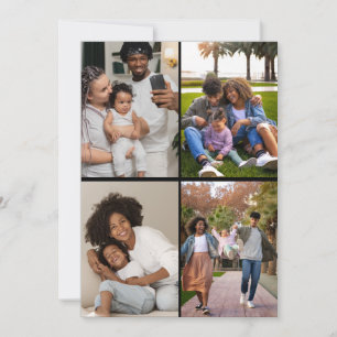 Ontwerp je eigen 4 fotocollage aankondiging
