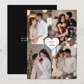 Ontwerp je eigen 4 fotocollage bedankkaart (Voorkant / Achterkant)