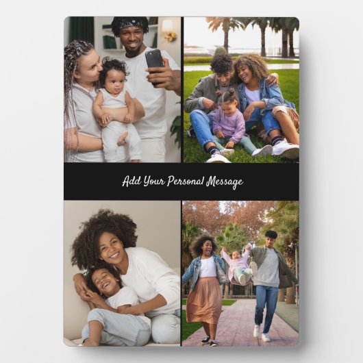 Ontwerp je eigen 4 fotocollage fotoplaat (voorkant)